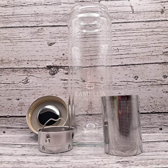 Camellia Sinensis Glass Tea Flask - Picture 1 of 6